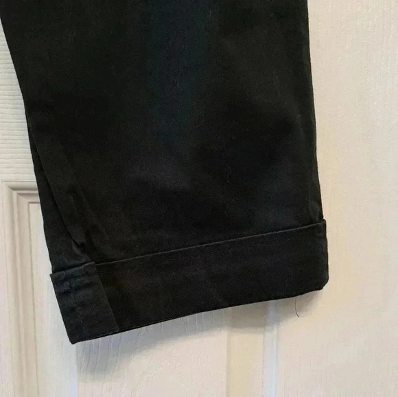 ❤️ Smart Set Cropped Black Straight Leg Capri Pant Size 9 - Picture 8 of 11